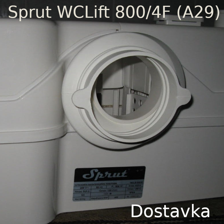 Патрубок унитаза канализационного насоса Sprut WCLift 800/4F (гума) (А29)