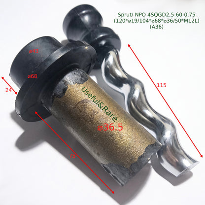 Шнек глубинного насоса 4QGD2.4-60-0.75/ 4S QGD 2,5-60 (A36)