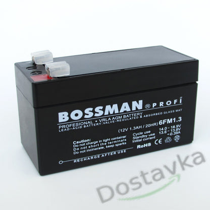 Портативный аккумулятор ACM LPM/ Bossman 12 V 1.3Ah для бесперебойника