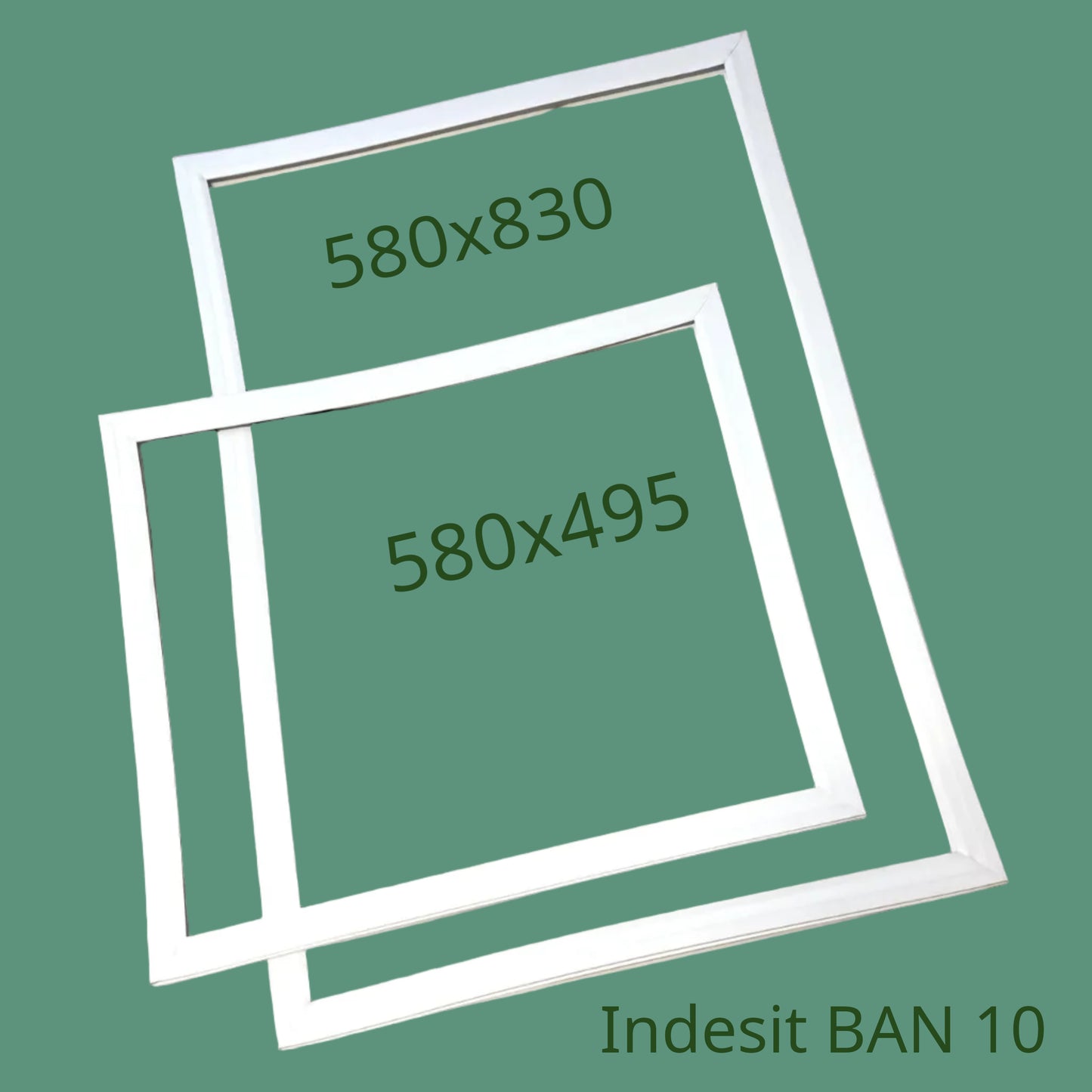 Комплект уплотнений для холодильника Indesit BAN 10 (580х830 + 580х495) (за панель)