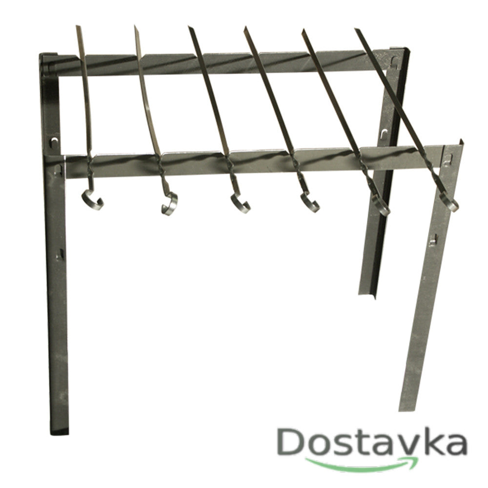 Мангал дорожный в металлическом ящике 43*6*6 см