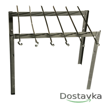 Мангал дорожный в металлическом ящике 43*6*6 см