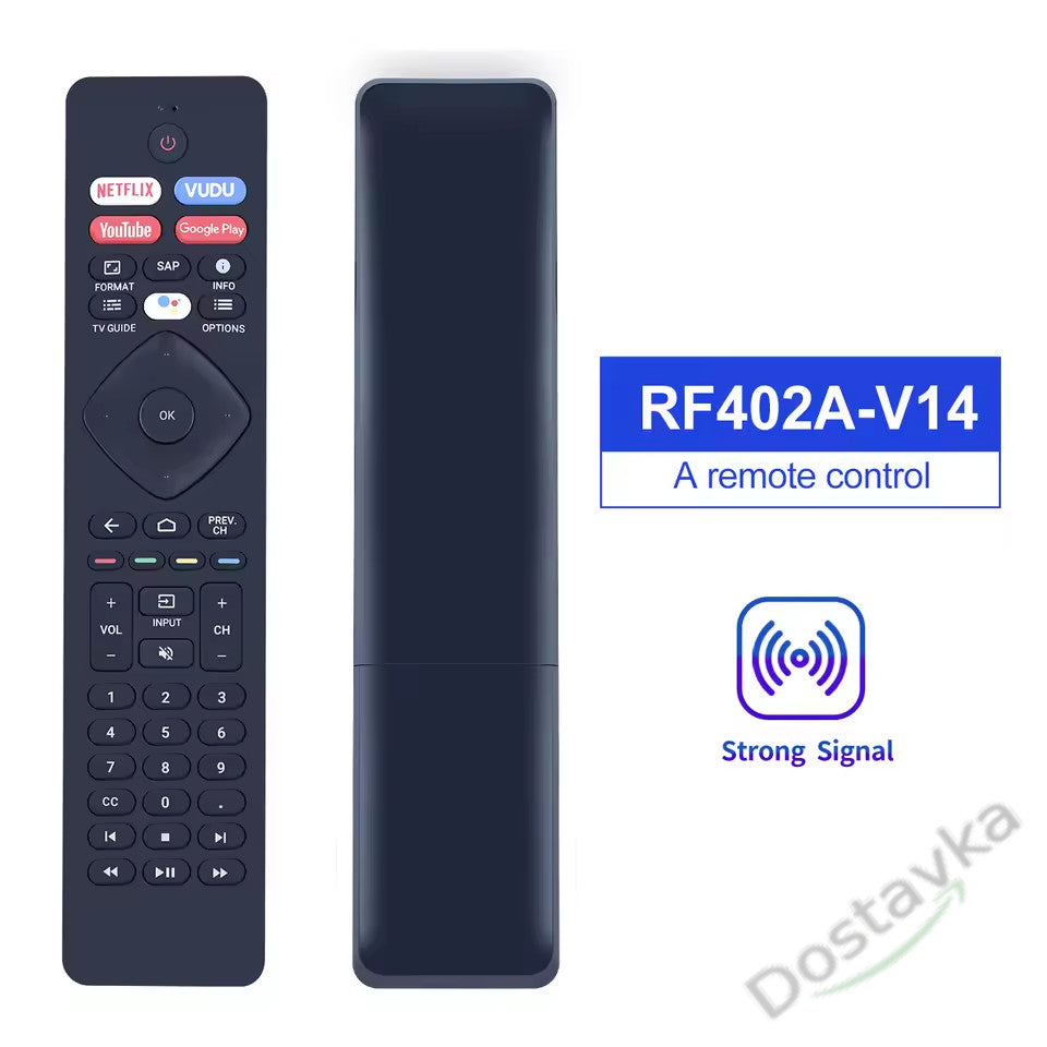 Пульт ДУ RF402A-V14 для Philips Android Smart TV 43PFL5704/F7 50PFL5604/F7 65PFL5604/F7 75PFL5704/F7