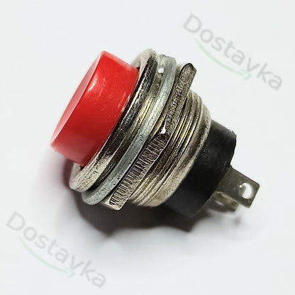 BOSH Кнопка живлення натискна без фіксації 2-контактна OFF-(ON) (3A 125V) (різьба 16 мм)