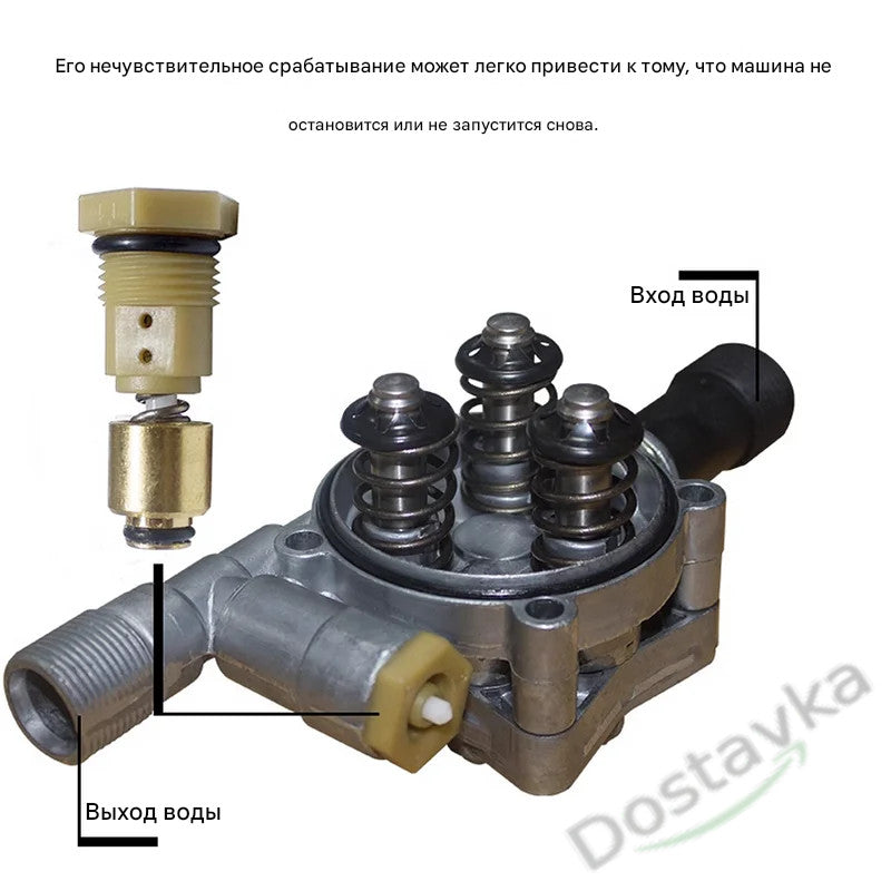 Клапан пуска автомийки Tekhmann PWB-1655 d17.5 L51-46