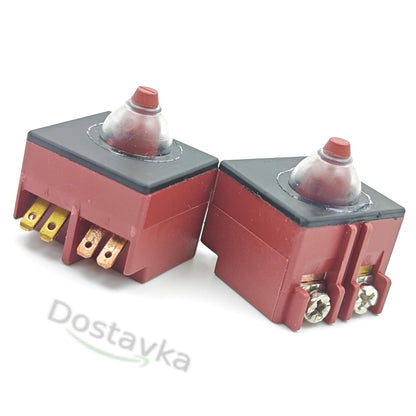 Кубическая кнопка 25*25*20мм для болгарки Stern 115b, РОСТЕХ, Ижмаш 125