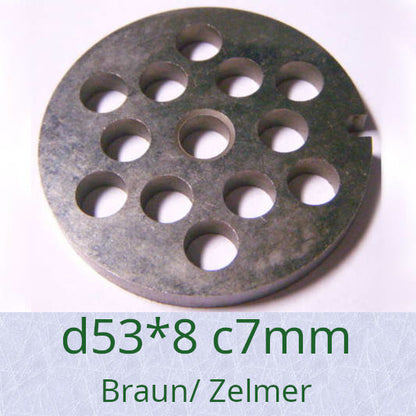 Сітка шнека (53*8, c7) для м'ясорубки Braun, Zelmer