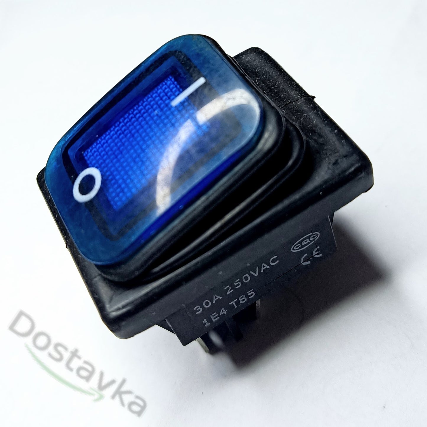 Кнопка KCD4-201N-B включення навантаження до 30 ампер на 4 контакти