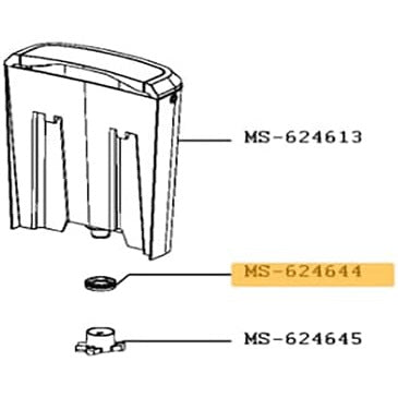 Прокладка контейнера для воды кофеварки Krups MS-624644