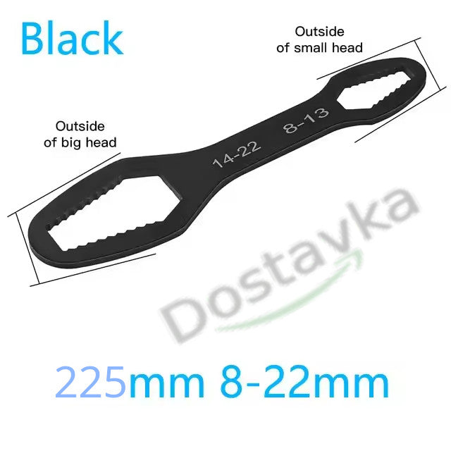 Універсальний гайковий ключ, що самозатягується, 8-22 мм.