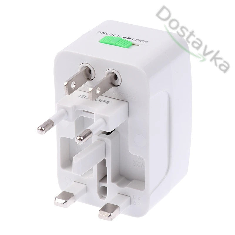 Сетевой переходник адаптер All in one EU UK US AU AC (100-240V 10A)