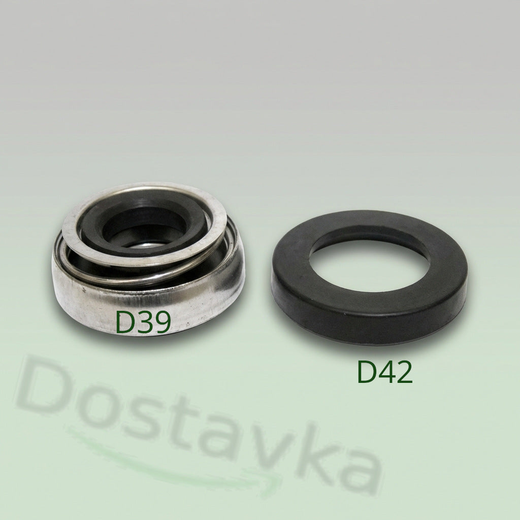 Притискне ущільнення h26 розміром D39 на вал 18 (рухоме кільце 42)