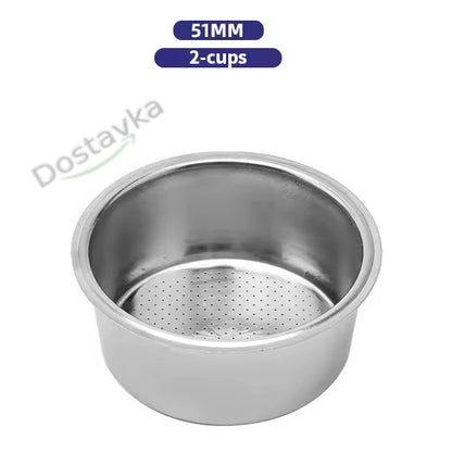 Фильтр-сито на две порции D52mm D кромки=60.5mm H24mm для кофеварки