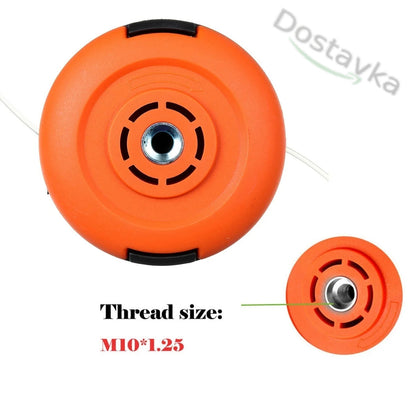 Шпуля-барабан косильная головка автомат триммера для лески на левую резьбу 10 мм (швг 1.25) (покос 30 мм)