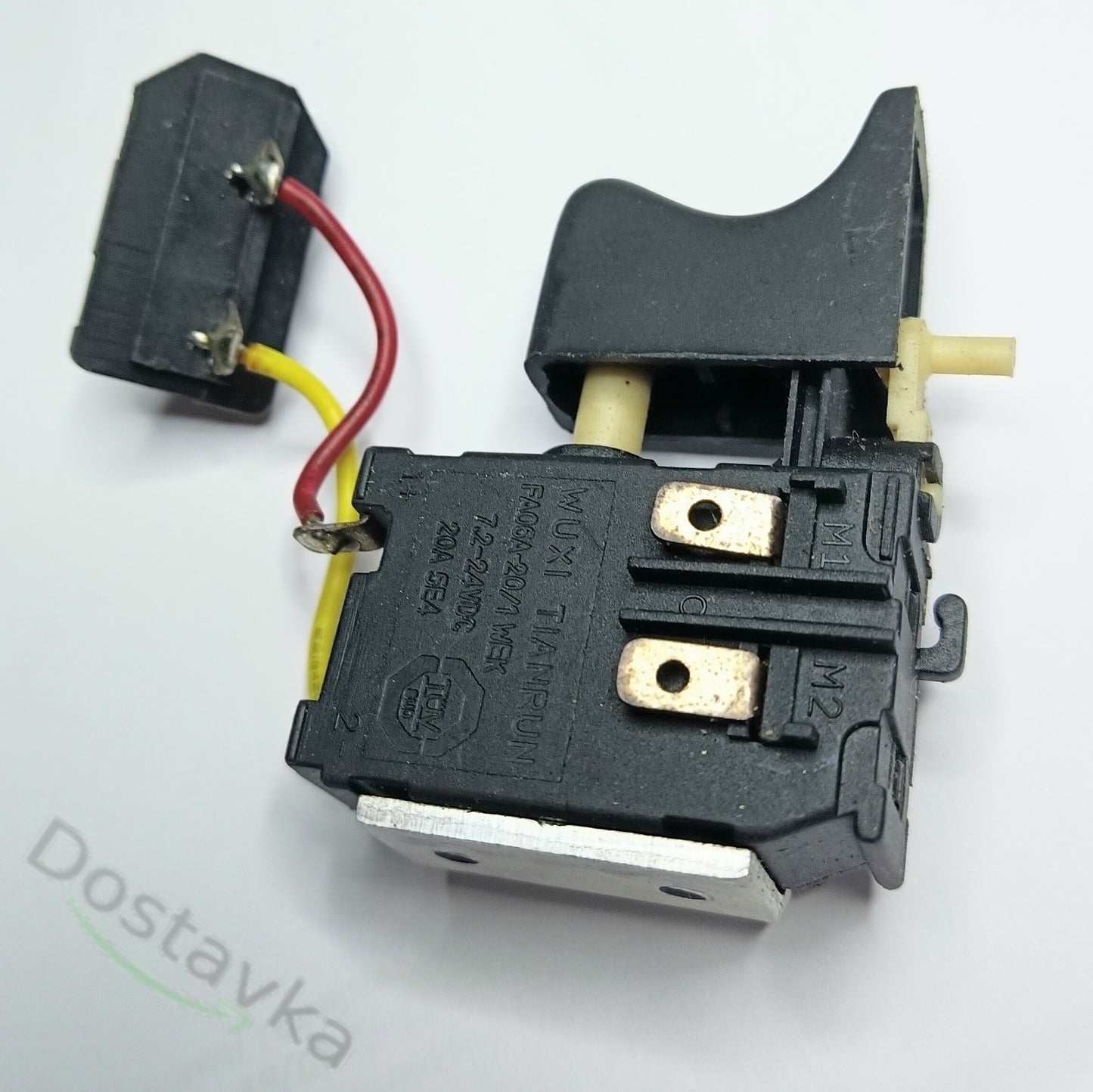 Кнопка шуруповерта Інтерскол Wuxi Tianrun FA06A-20/1 WEK 7.2-24VDC 20 5E4 (клавіша 30*16)