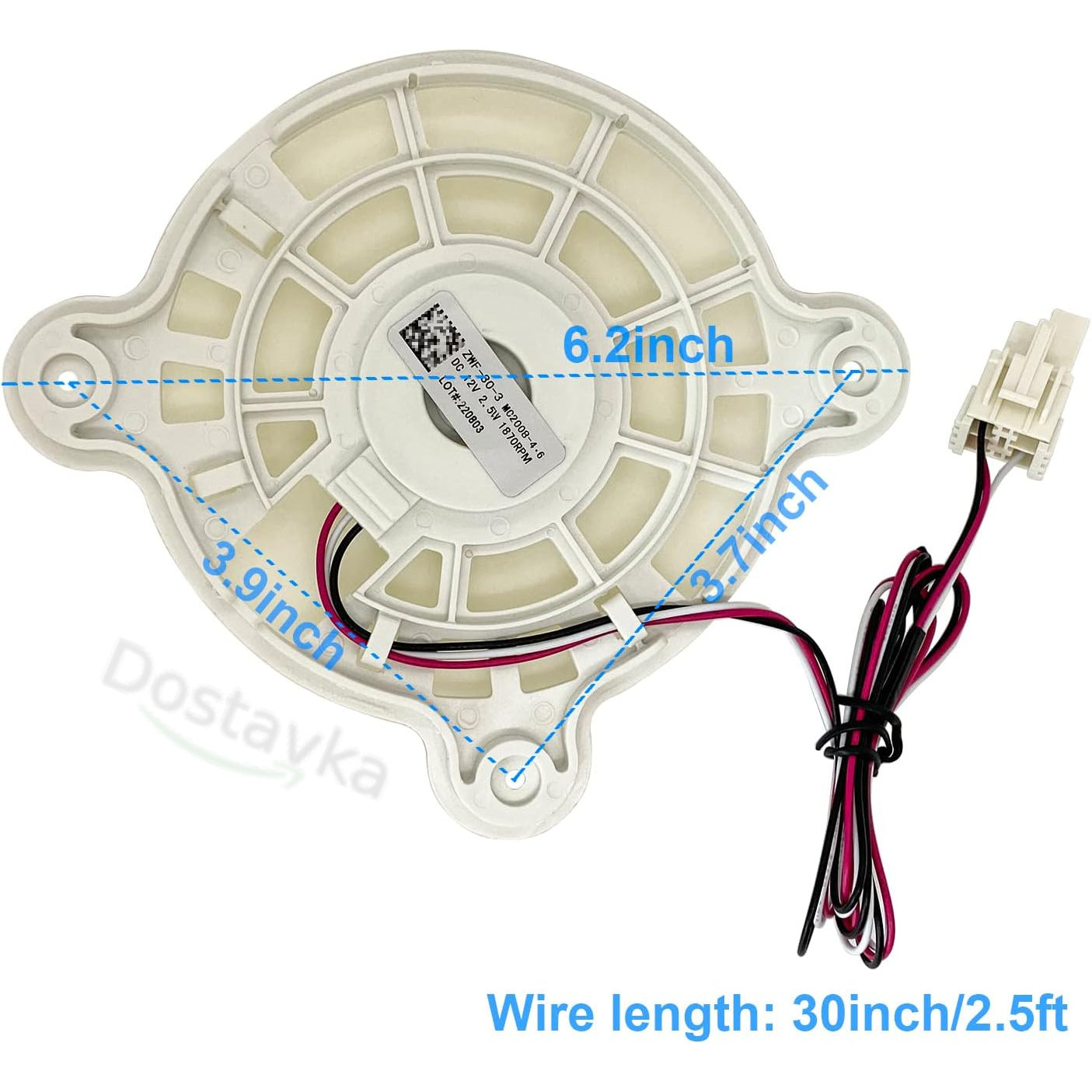 Вентилятор випарника морозильної камери холодильника Samsung RB33J3000SA