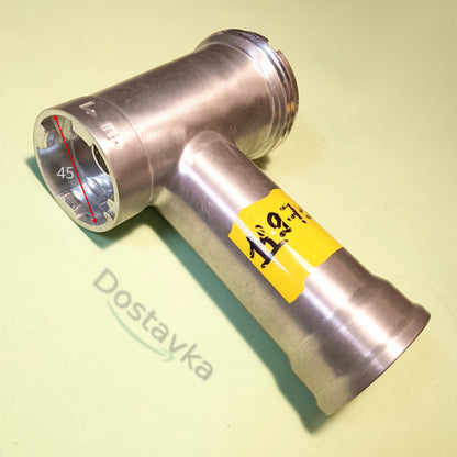 Тубус корпус шнека L111 d63 мясорубки Delfa, Rainford 816, 819 под 4-ре защелки