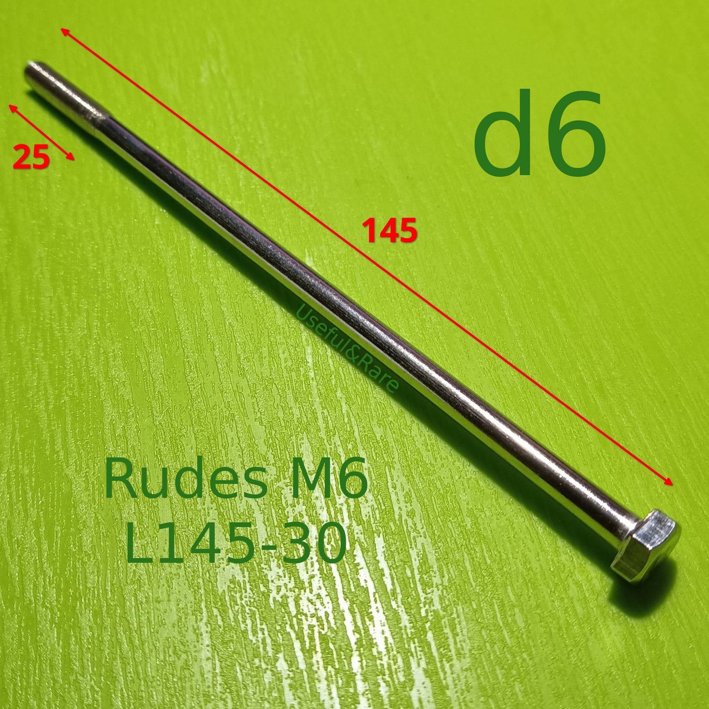 Стяжной болт M6 145-30 (нержавейка) для водяных насосов Rudes