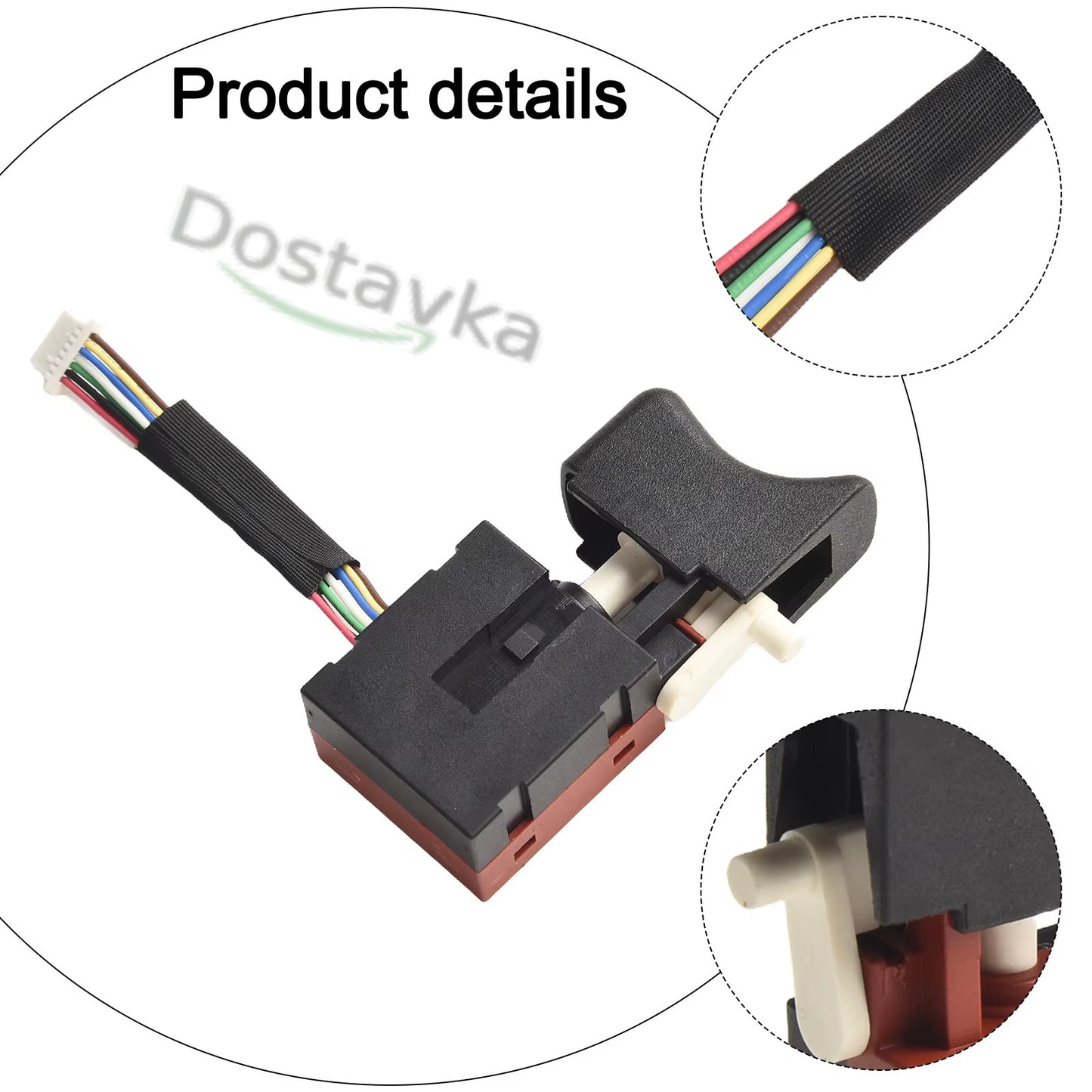 Кнопка шуруповерта/ гайковорта Tekhmann TCD-65/I20 BS (27*15)