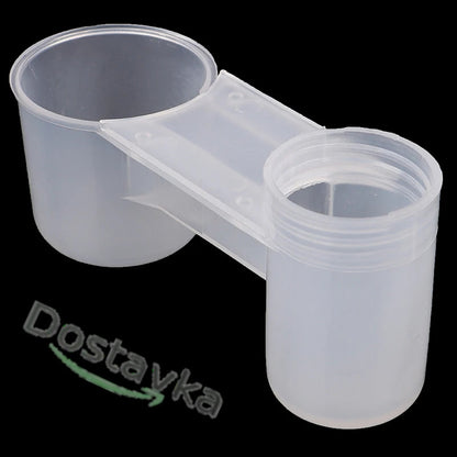 Пластиковая кормушка поилка для птиц, попугаев, голубей