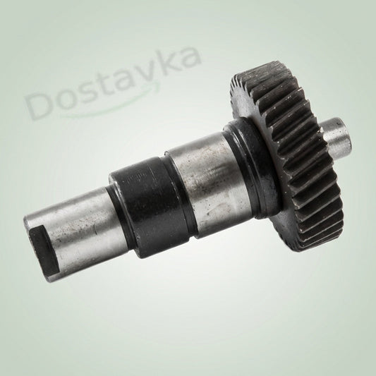 Металлическая шестерня циркулярной пилы Интерскол (с валом) (L70 D40 d20*15)