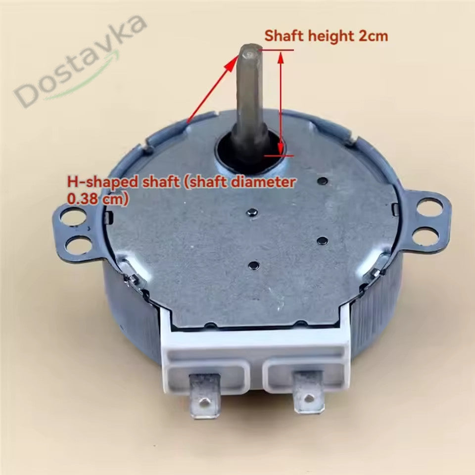 Синхронний двигун Galanz SM-16T 30V 3Вт плоский вал 3.5mm  h20 для піддону мікрохвильової печі
