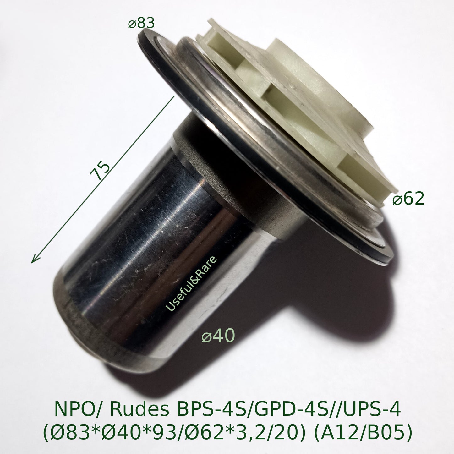 BPS-4S/GPD-4S//UPS-4 circulation pump repair kit (Ø83*Ø40*93/Ø62*3.2/20) (A12/B05) (assembled) 