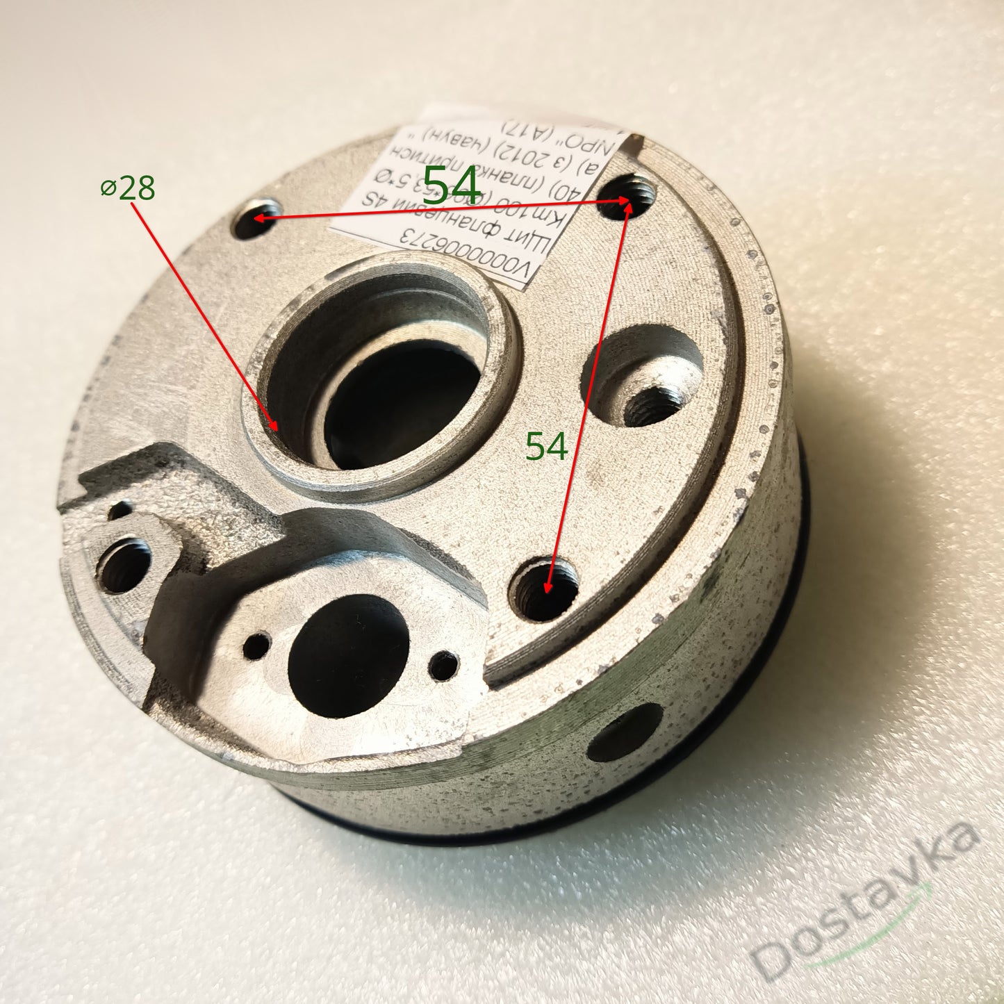 Щит фланцевый для погружного насоса Sprut 4SKm100 (Ø96*53,5*Ø40) (планка прижимная) (с 2012) (чугун) NPO (A17)
