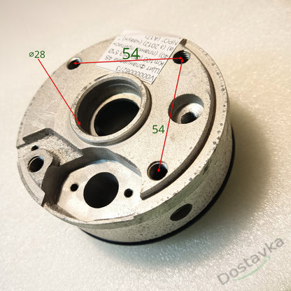 Щит фланцевый для погружного насоса Sprut 4SKm100 (Ø96*53,5*Ø40) (планка прижимная) (с 2012) (чугун) NPO (A17)