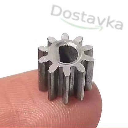 Металлическая шестерня 10 зубов D-отверстие 3*3,9 мм для аккумуляторных гаджетов