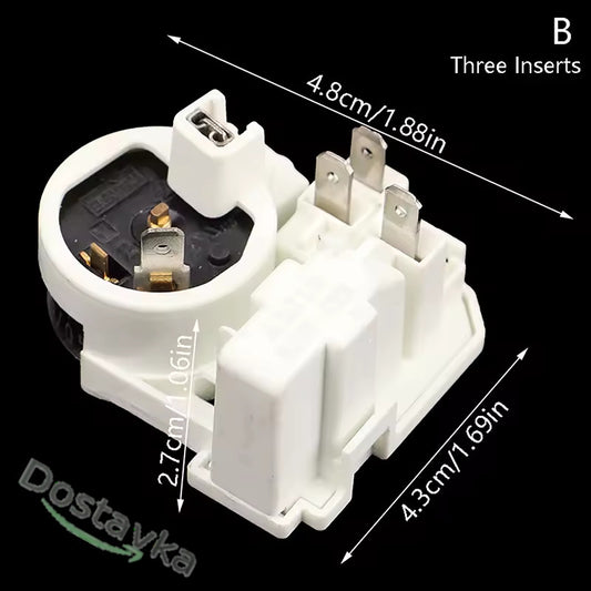 Реле запуску 3-контакту PTC-термістор захистом від теплового навантаження A1E8 8100 ZEM для холодильника