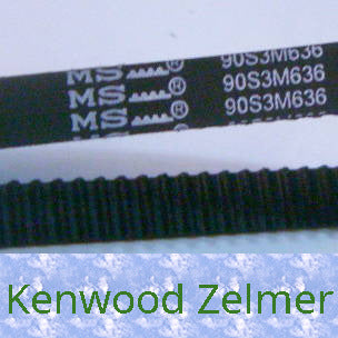 Ремінь зубчастий (90S3M636, KW703195, 12003199) для хлібопічки Kenwood, Zelmer