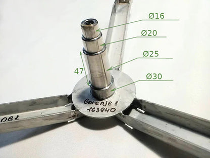Крестовина (163940) барабана стиральной машины Gorenje (нержавейка) (L90mm)