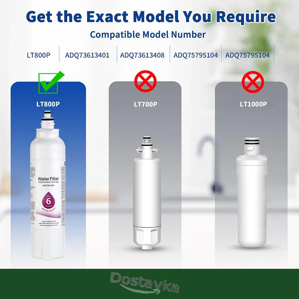 Набор водяных фильтров LT800P (3 шт) для холодильника LG