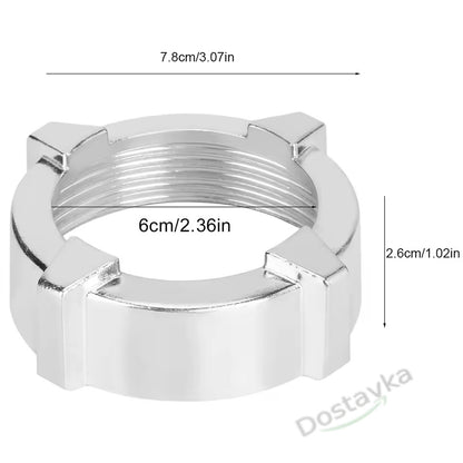 Гайка тубуса шнека мясорубки Орех (d60.5*52 h22 M3)