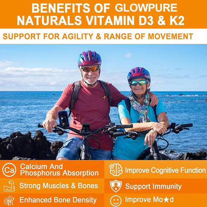 Витамин D3 K2 - 20 000 МЕ для здоровья костей, зубов и сердечно-сосудистой системы