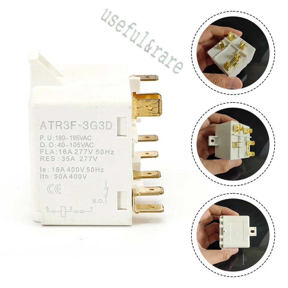 5-контактное пусковое реле HLR3800-4G3D (кубик) PTC для кондиционера, компрессора холодильника