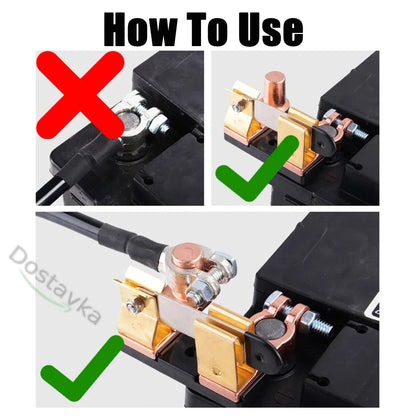 Вимикач акумулятора 12/24 Вольт для автомобіля, автофургона, човна, вантажівки (під капотом на клему)