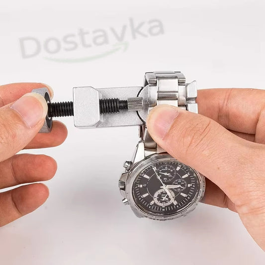 Приспособление для снятия звеньев браслета ремешка часов (12 дополнительных пробойникав)