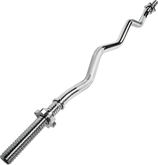 Гриф для штанги Toorx W-подібний 120 см 25 мм з гвинтовими замками (BCV-120)