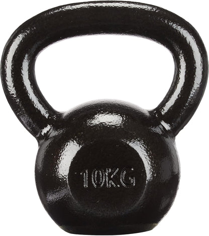 Гиря чавунна Toorx 10 кг з гумовою підставкою Black (KGV-10)