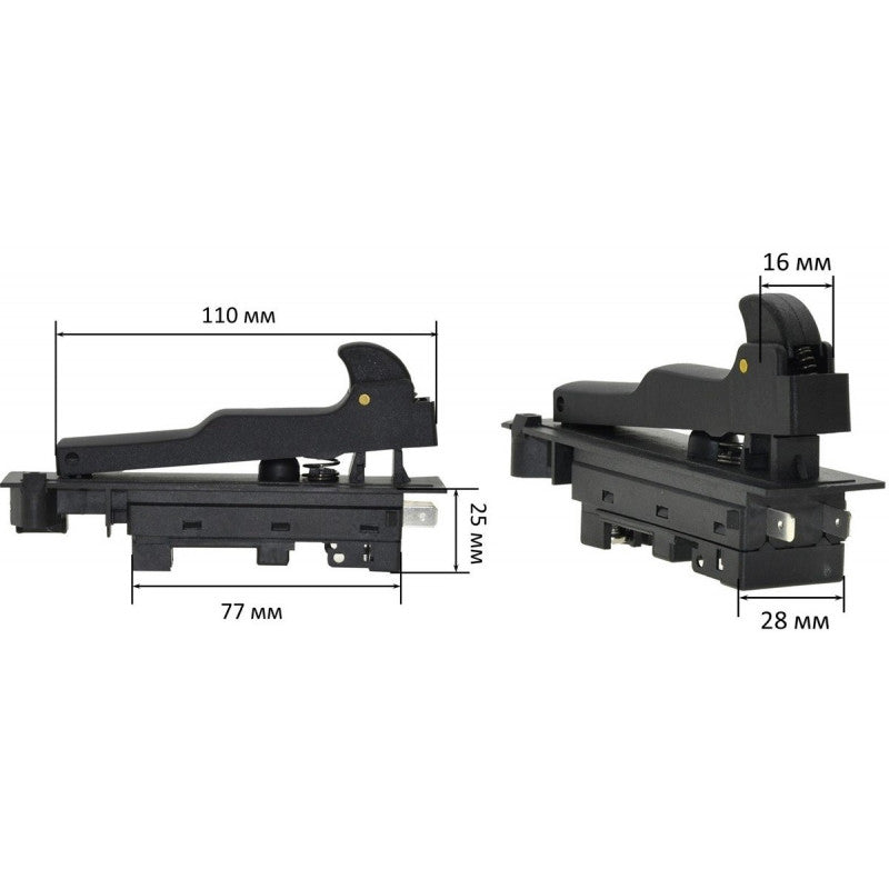 Кнопка для болгарки Makita 9069 оригинал 650102-8