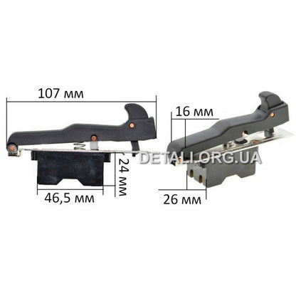 Кнопка для болгарки (УШМ) Makita MT903 / M9001 оригинал 651183-5