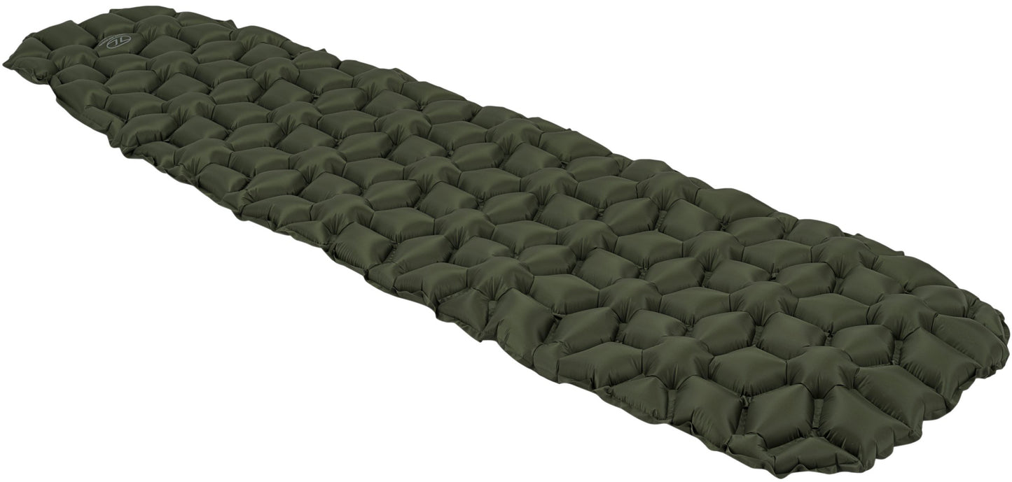 Килимок надувний Highlander Nap-Pak Inflatable Sleeping Mat 5 cm Olive (AIR071)