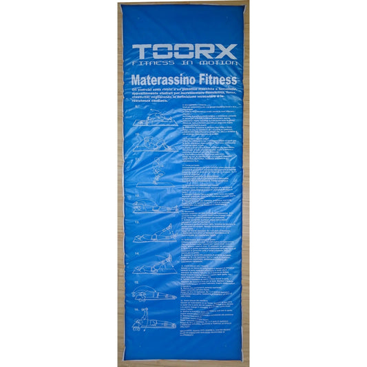 Килимок спортивний Toorx Padded Exercise 181 х 60 х 2,5 см з антиковзною поверхнею Blu/Rosso (MAT-GE)