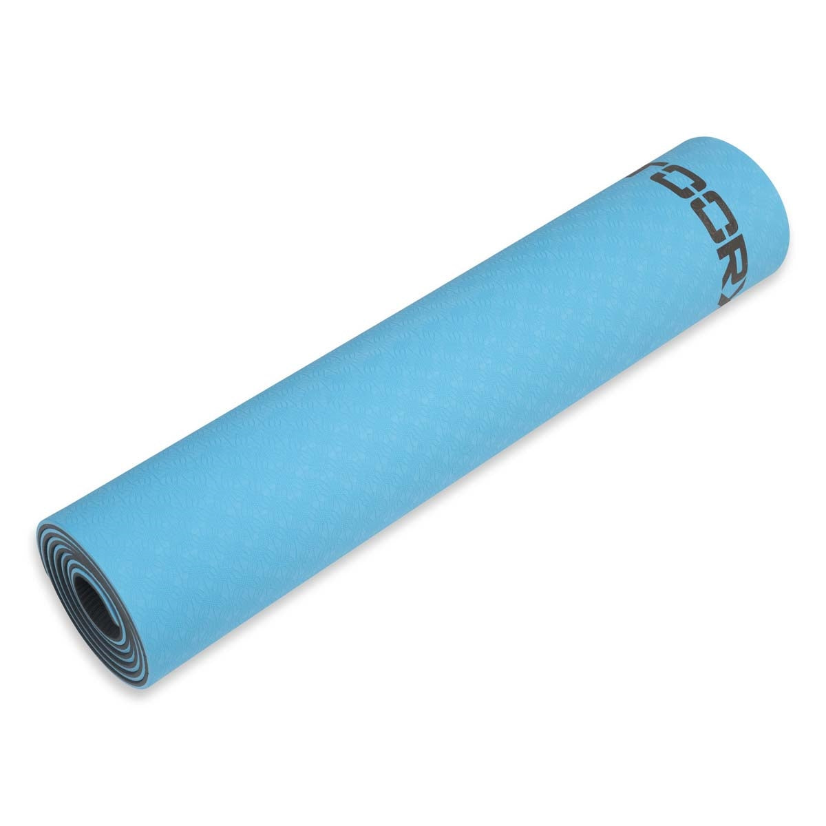 Килимок спортивний Toorx Yoga Professional TPE 183 х 60 х 0,6 см для йоги та фітнесу Azzurro/Antracite (MAT-183)