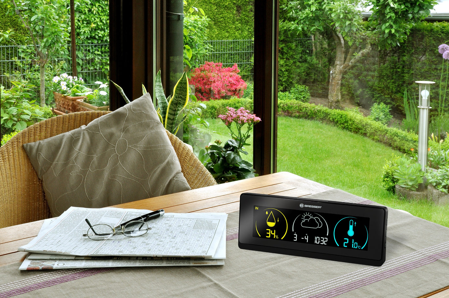 Метеостанція Bresser Colour Temeo Life Black (7008001CM3000)