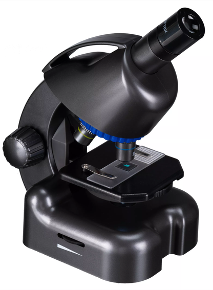 Мікроскоп Bresser Junior CM-04 100x-900x Black з набором для дослідів і адаптером для смартфона (14951)