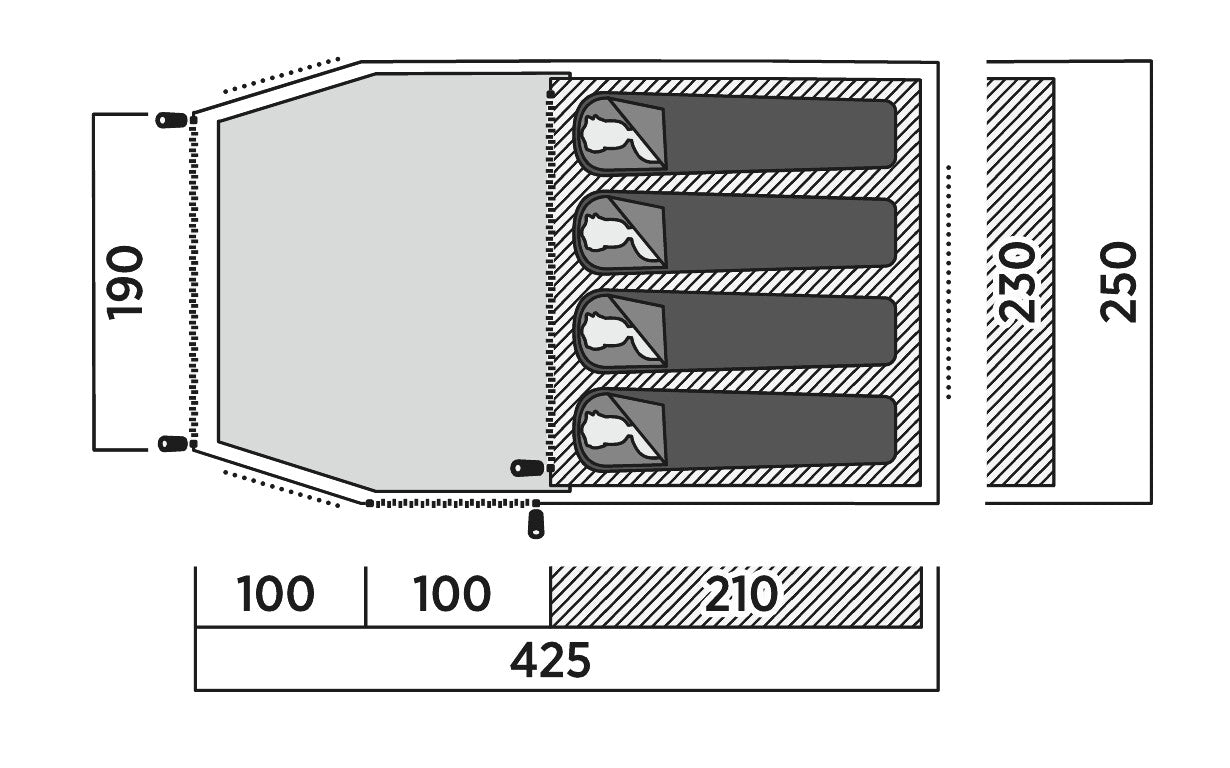 Намет чотиримісний Easy Camp Hemsedal 4 (120475)