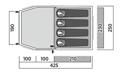 Намет чотиримісний Easy Camp Hemsedal 4 (120475)